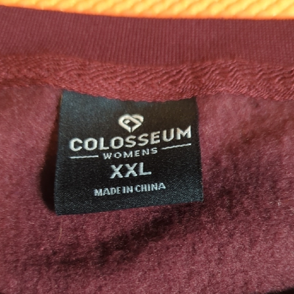 Colosseum Maroon and Orange Virginia Tech Sweatshirt - Picture 4 of 9